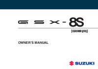 Suzuki GSX-8S - Owners manual EN 2022 